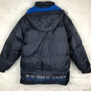 Ralph Lauren US Polo Assn Navy Blue Puffer Coat